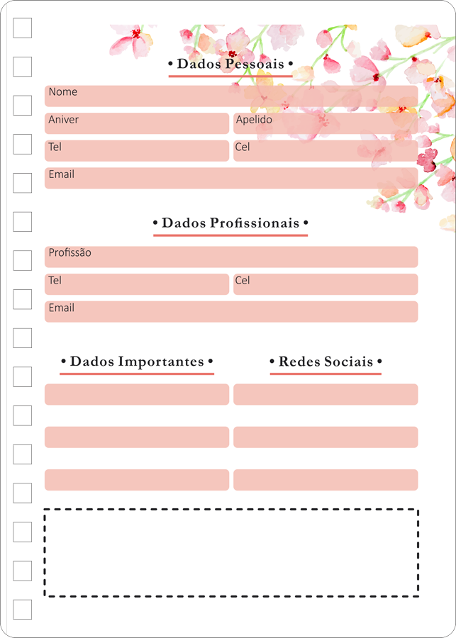 Miolo de Planner Feminino 2025