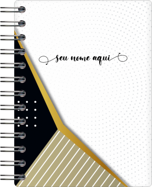 Agenda Diária Mini Lite 2024 Off Set 75g 12,5x17cm  Laminação Capa Dura Personalizada 