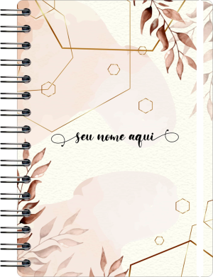 Agenda Diária Permanente Off Set 75g 14,8x21cm  Laminação Capa Dura Personalizada 