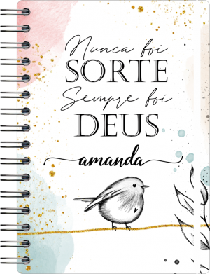 Agenda Edificante 2024 Off Set 75g 14,8x21cm  Laminação Capa Dura Personalizada 