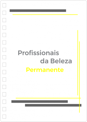 Miolo de Agenda Diária Permanente Profissionais da Beleza Off Set 75g 14,8x21cm 4x4  Corte Reto 