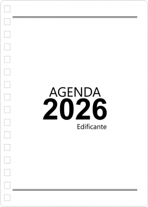 Miolo de Agenda Edificante 2026 Off Set 75g 14,8x21cm   Corte Reto 