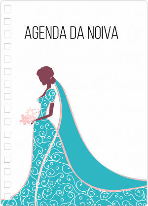 Miolo de Planner da Noiva Off Set 75g 14,8x21cm 4x4  Corte Reto 