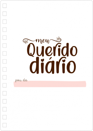 Miolo de Planner Meu Querido Diário Off Set 75g 14,8x21cm 4x4  Corte Reto 