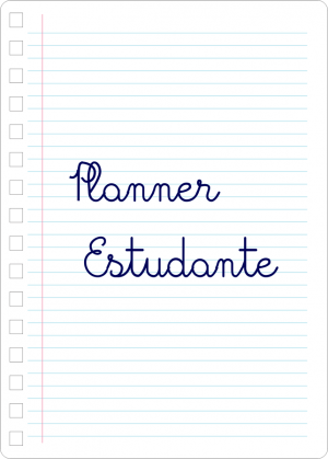 Miolo de Planner do Estudante Off Set 75g 14,8x21cm 4x4  Corte Reto 