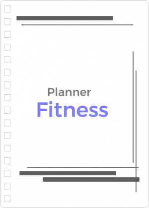 Miolo de Planner Fitness Off Set 75g 14,8x21cm 4x4  Corte Reto 