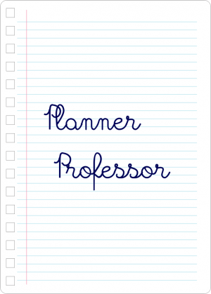 Miolo de Planner do(a) Professor(a) Off Set 75g 14,8x21cm 4x4  Corte Reto 