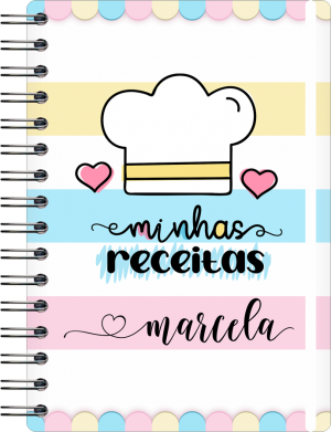 Planner da Confeiteira Off Set 75g 14,8x21cm  Laminação Capa Dura Personalizada 