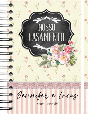 Planner da Noiva Off Set 75g 14,8x21cm  Laminação Capa Dura Personalizada 