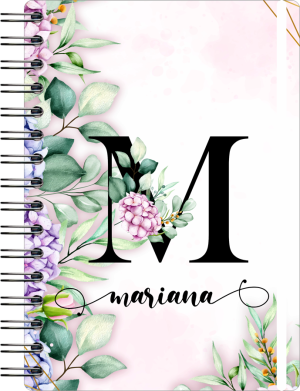 Planner Feminino 2024 Off Set 75g 14,8x21cm  Laminação Capa Dura Personalizada 