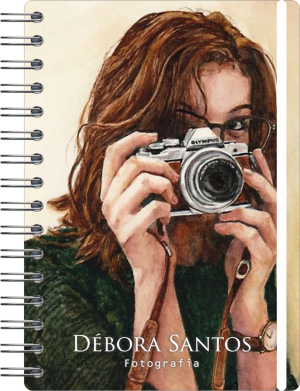 Planner do Fotógrafo Personalizado Off Set 75g 14,8x21cm  Laminação Capa Dura Personalizada 